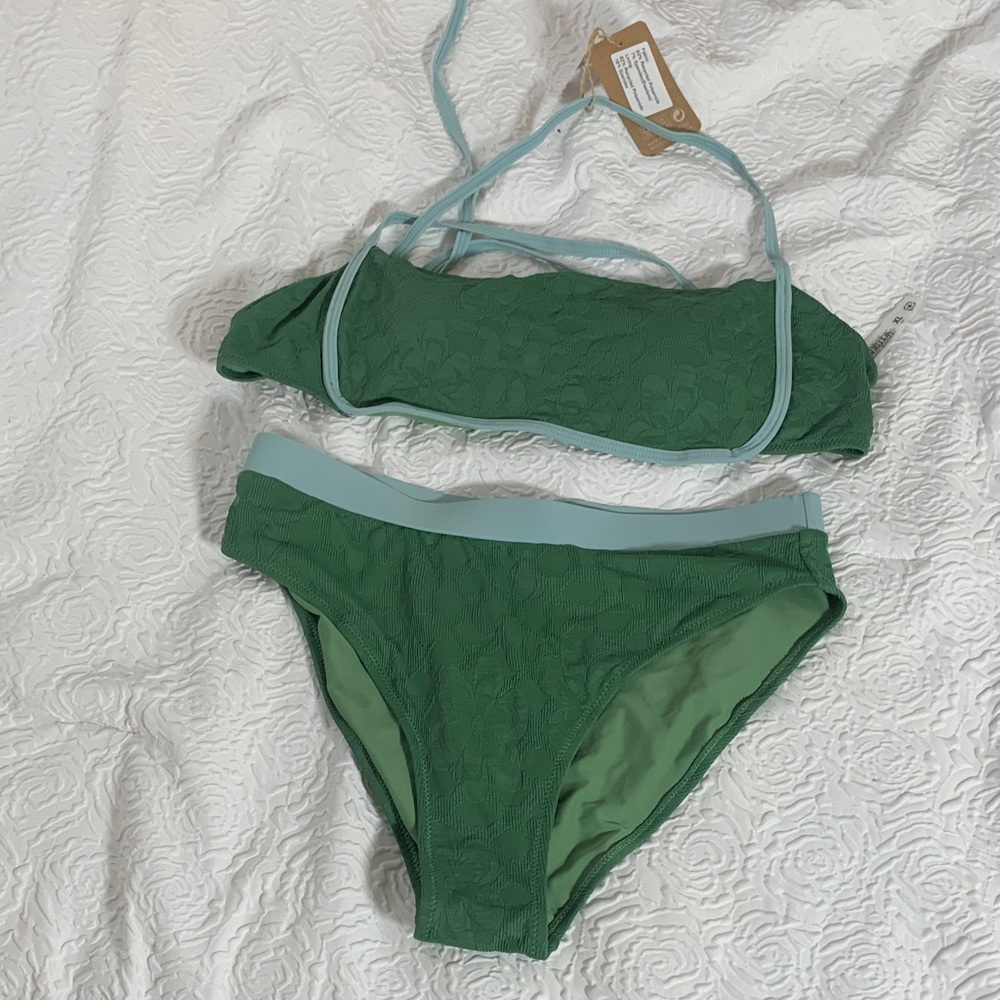 NWT BERLOOK Green Bikini Set